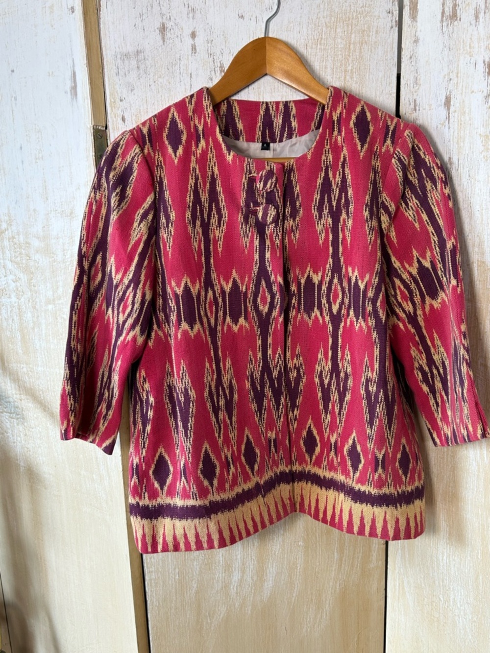 Bespoke Vintage Ikat Jacket Custom Tailored with Dormeuil England Lining